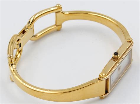 gucci gold watch necklace|gucci gold bracelet watch women's.